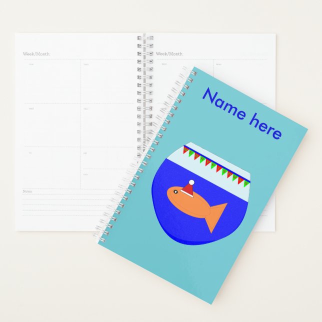 Weihnachts-Party Goldfish Custom Planer (Anzeige)