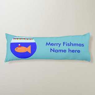 Weihnachts-Party Goldfish Kissen
