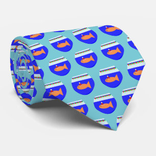 Weihnachts-Party Goldfish-Krawatte Krawatte