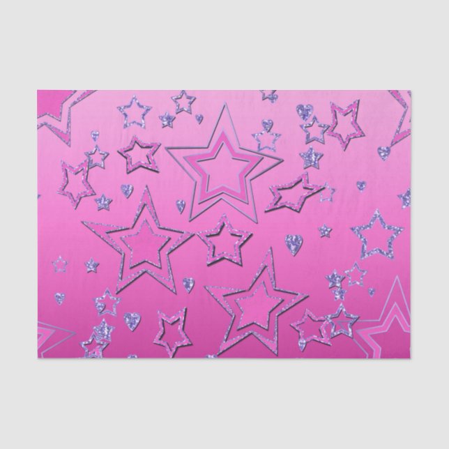 Weihnachts Party Gradienten Glitzer Glanz Konfetti Seidenpapier (Vorderseite)