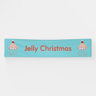 Weihnachts Party Jellyfish Custom Banner