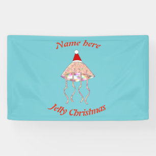 Weihnachts Party Jellyfish Custom Banner