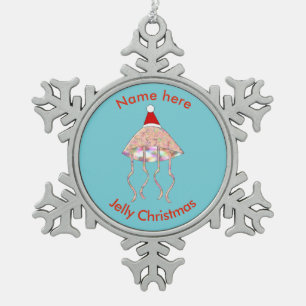 Weihnachts Party Jellyfish Custom Ornament