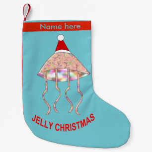 Weihnachts Party Jellyfish Custom Strumpf Kleiner Weihnachtsstrumpf