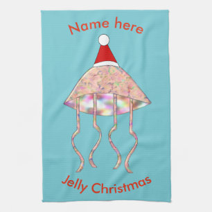 Weihnachts-Party Jellyfish Handtuch