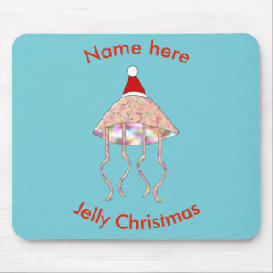 Weihnachts-Party Jellyfish Mousepad