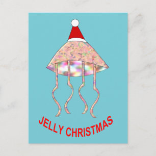 Weihnachts-Party Jellyfish Personalisiert Postkart Postkarte