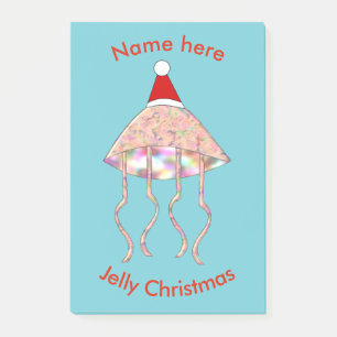 Weihnachts-Party Jellyfish Post es notiert Pad Post-it Klebezettel