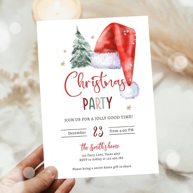 Weihnachts-Party Jingle und Mingle Holiday Santa Einladung (Von Creator hochgeladen)