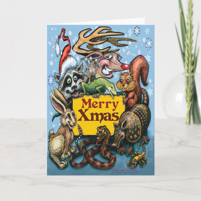 Weihnachts-Party Karte (Vorderseite)