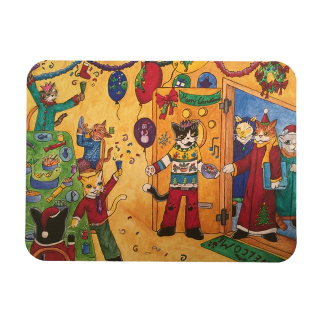 Weihnachts-Party Magnet (Horizontal)