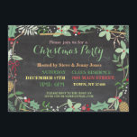 Weihnachts-Party Mistletoe Xmas Chalkboard Einladu Einladung<br><div class="desc">Rustikales Weihnachts-Party Design. ÄNDERN SIE DEN TEXT EINFACH,  UM IHR PARTY ANZUG. Rückseite im Lieferumfang</div>