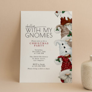 Weihnachts-Party mit meinen Gnomen Einladung