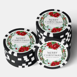 Weihnachts-Party Moderne Corporate Holiday Party Pokerchips