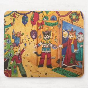 Weihnachts-Party Mousepad