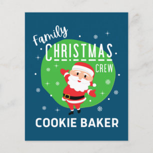 Weihnachts-Party Pajamas Cookie Baker Flyer