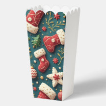 Weihnachts-Party Popcorn Gefälligkeitsbox