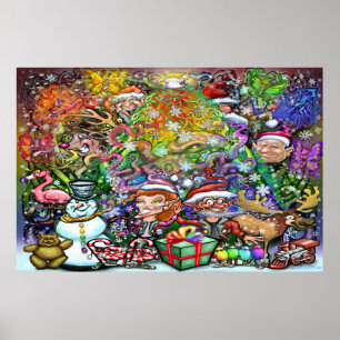 Weihnachts-Party-Poster Poster