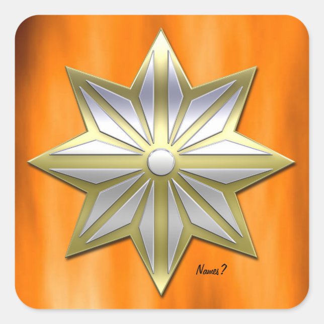 Weihnachts-Party Quadratischer Aufkleber (Vorderseite)