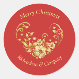 Weihnachts-Party Runder Aufkleber