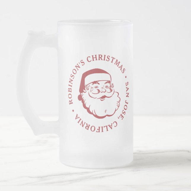 Weihnachts-Party Santa Claus Mattglas Bierglas (Links)