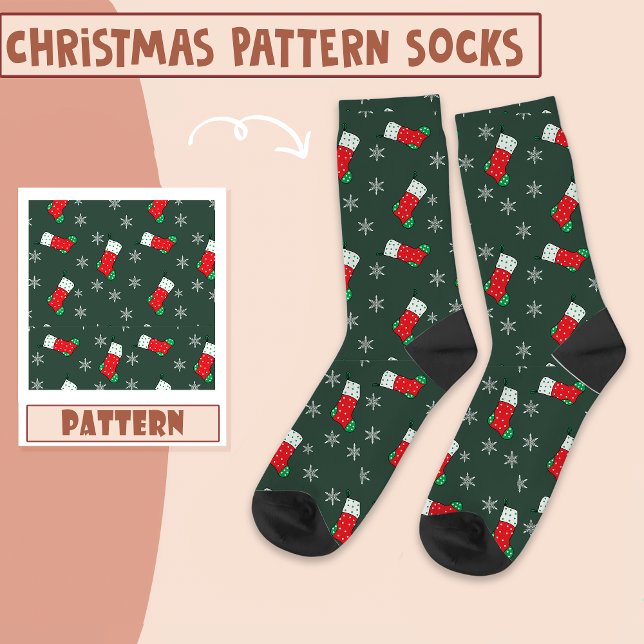 Weihnachts Party Santa Socks Muster Socken (Von Creator hochgeladen)