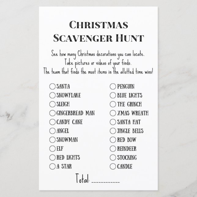 Weihnachts-Party-Spiel (Vorderseite)