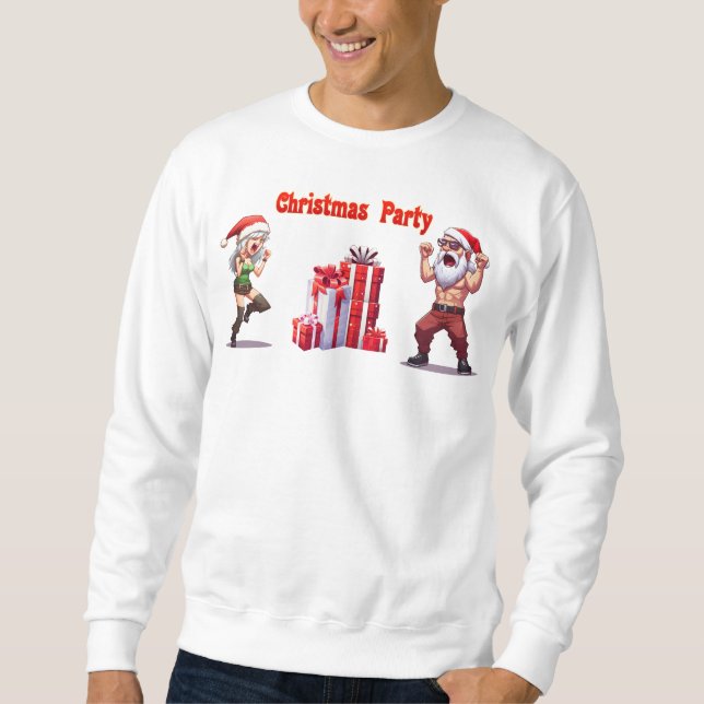 Weihnachts-Party Sweatshirt (Vorderseite)