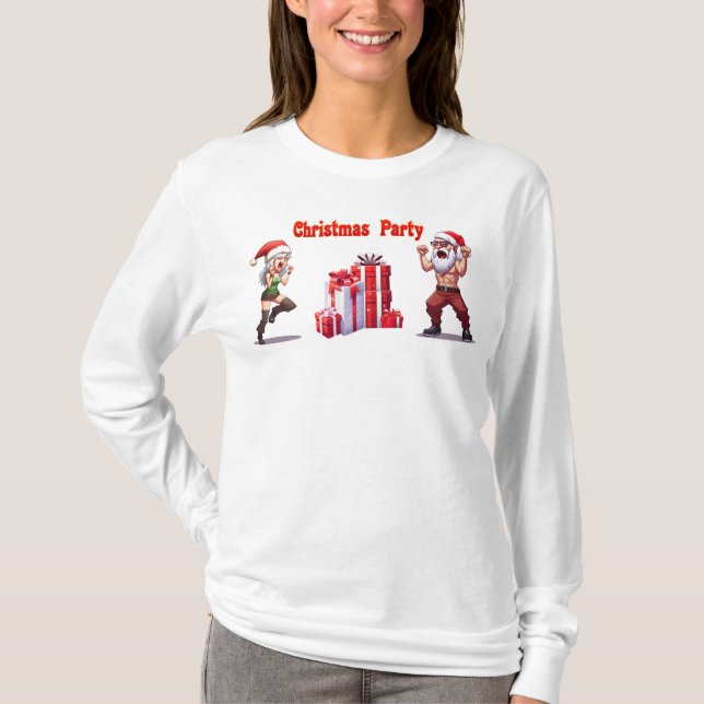 Weihnachts-Party T-Shirt (Vorderseite)