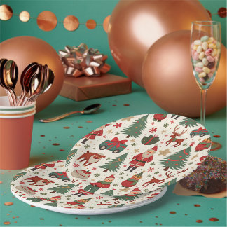 Weihnachts-Party-Teller Pappteller
