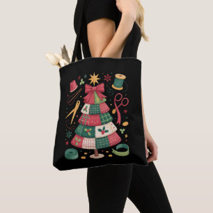 Weihnachts-Patchwork-Quilt-Baum-Nähen-Quilter-Xmas Tasche