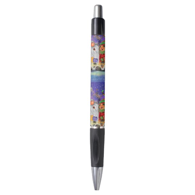 Weihnachts-Pen-Geschenk mit einigen Gnomen singen Kugelschreiber (Vorderseite Vertikal)