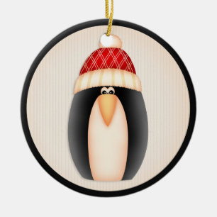 Weihnachts-Penguin-Ornament d12 Keramikornament