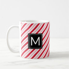 Weihnachts Peppermint Candy Cane Red Stripes Tasse