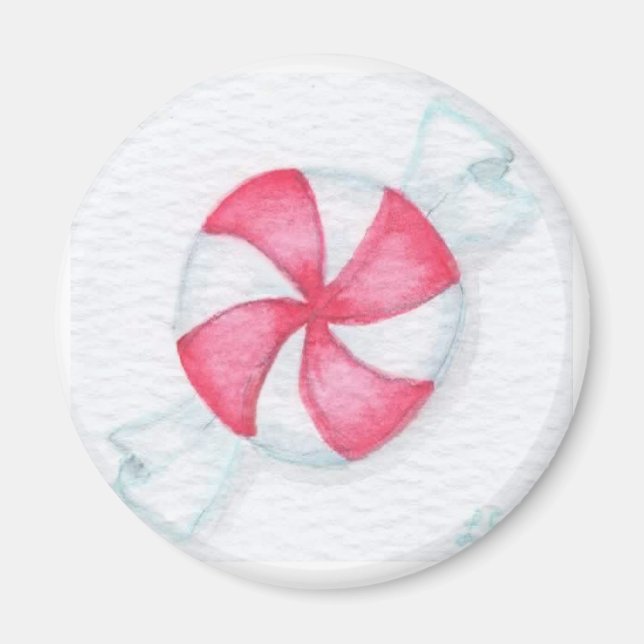 Weihnachts Peppermint Candy Magnet (Vorne)