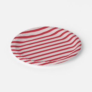 Weihnachts-Peppermint-Teller Pappteller