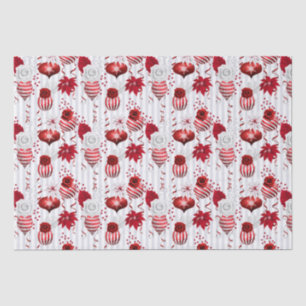 Weihnachts-Pfefferminz Lebkuchenstab-Ornament Fl Seidenpapier