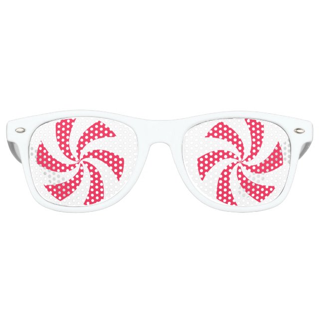Weihnachts-Pfefferminz Partybrille (Vorderseite)