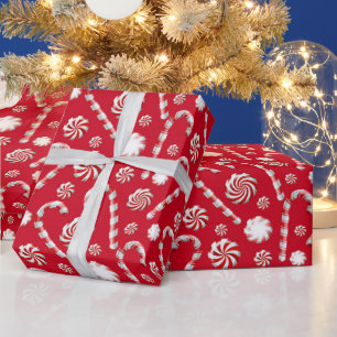 Weihnachts-Pfefferminz   Süßigkeiten-Wirbel-Feiert Geschenkpapier