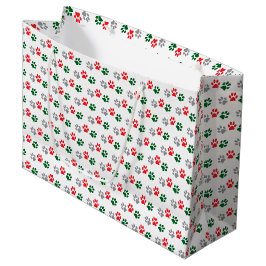 Weihnachts-Pfoten Große Geschenktüte