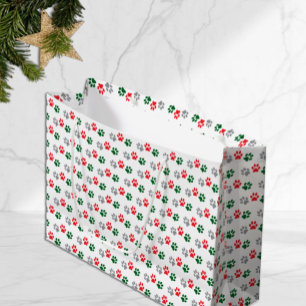Weihnachts-Pfoten Große Geschenktüte