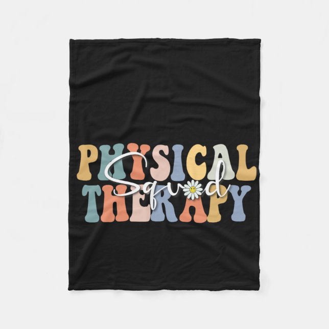 Weihnachts Physikalische Therapie Pt Squad Pädiatr Fleecedecke (Vorderseite)