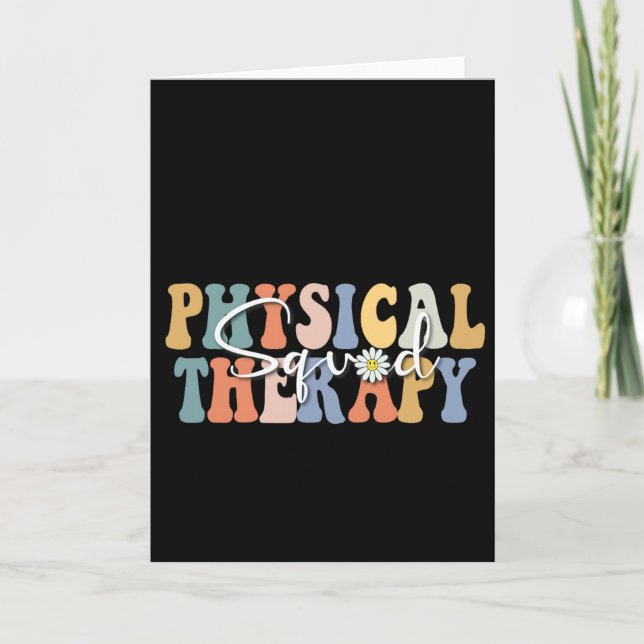 Weihnachts Physikalische Therapie Pt Squad Pädiatr Karte (Vorderseite)