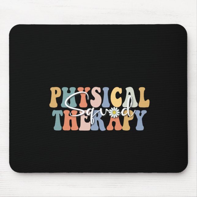 Weihnachts Physikalische Therapie Pt Squad Pädiatr Mousepad (Vorne)