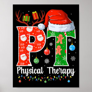 Weihnachts Physiotherapie Weihnachten Pt Xmas Poster