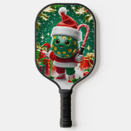 Weihnachts-Pickleball Cheer - Weihnachtsmannmütze  Pickleball Schläger