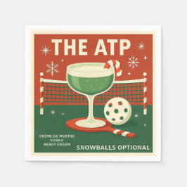 Weihnachts-Pickleball-Cocktailserviette "The ATP"  Serviette