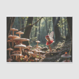 Weihnachts-Pilz-Feendekoupage Seidenpapier