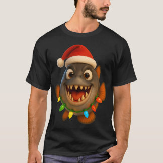 Weihnachts-Piranha T-Shirt