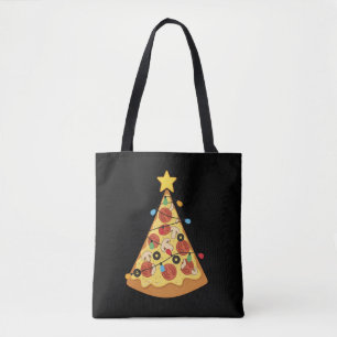 Weihnachts-Pizza-Liebhaber-Feierabendessen Weihnac Tasche